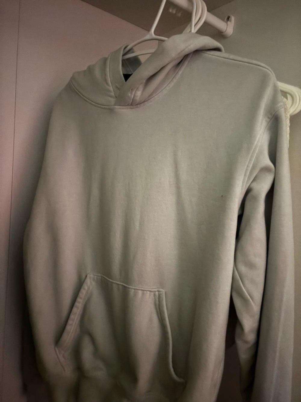 H&M Men's Light Gray Pullover Hoodie